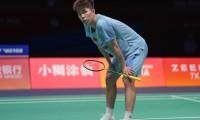 （体育）羽毛球——亚锦赛：翁泓阳无缘男单四强